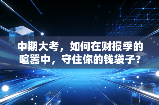 中期大考，如何在财报季的喧嚣中，守住你的钱袋子？