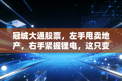 冠城大通股票,左手甩卖地产,右手紧握锂电,这只变形金刚能翻身吗?