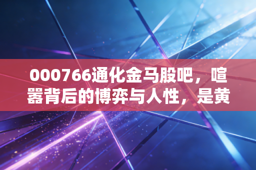 000766通化金马股吧，喧嚣背后的博弈与人性，是黄金坑还是深水区？