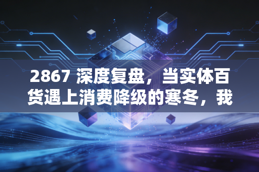 2867 深度复盘，当实体百货遇上消费降级的寒冬，我们还能对这只老字号抱有期待吗？