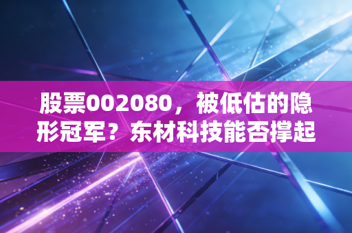 股票002080，被低估的隐形冠军？东材科技能否撑起你的新材料野心？