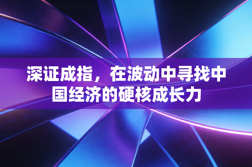 深证成指，在波动中寻找中国经济的硬核成长力