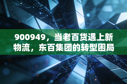 900949，当老百货遇上新物流，东百集团的转型困局与破局之道