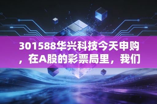 301588华兴科技今天申购，在A股的彩票局里，我们该如何保持清醒？