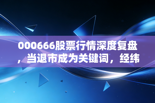 000666股票行情深度复盘，当退市成为关键词，经纬纺机还值得坚守吗？