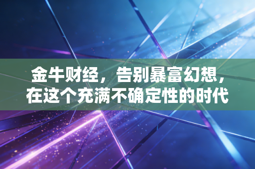 金牛财经，告别暴富幻想，在这个充满不确定性的时代，我们该如何守住钱袋子？