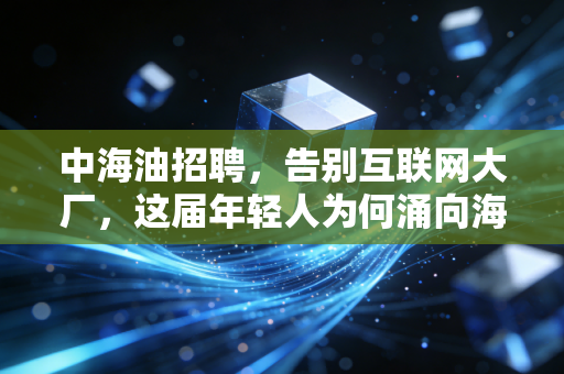 中海油招聘，告别互联网大厂，这届年轻人为何涌向海上铁饭碗？