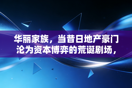 华丽家族，当昔日地产豪门沦为资本博弈的荒诞剧场，谁在为这场狂欢买单？