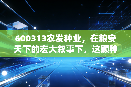 600313农发种业，在粮安天下的宏大叙事下，这颗种子能否长出参天大树？