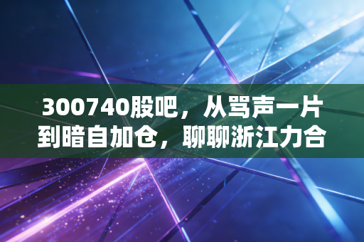 300740股吧，从骂声一片到暗自加仓，聊聊浙江力合背后的散户众生相与环保行业的破局之道