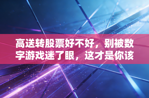 高送转股票好不好，别被数字游戏迷了眼，这才是你该知道的真相