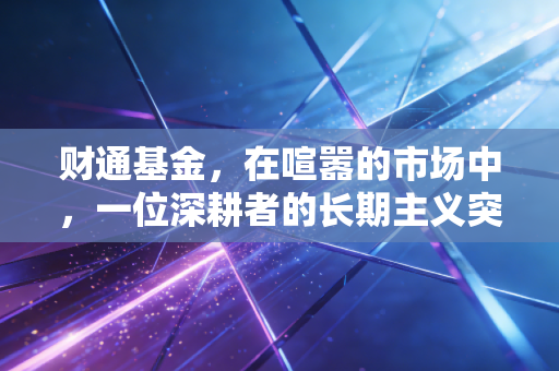 财通基金，在喧嚣的市场中，一位深耕者的长期主义突围