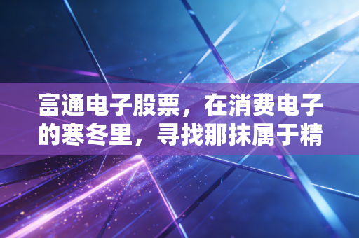 富通电子股票,在消费电子的寒冬里,寻找那抹属于精密制造的暖阳