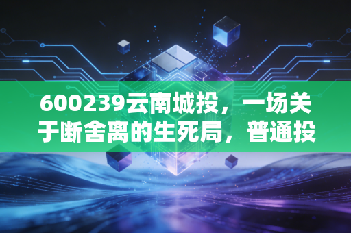 600239云南城投，一场关于断舍离的生死局，普通投资者该何去何从？