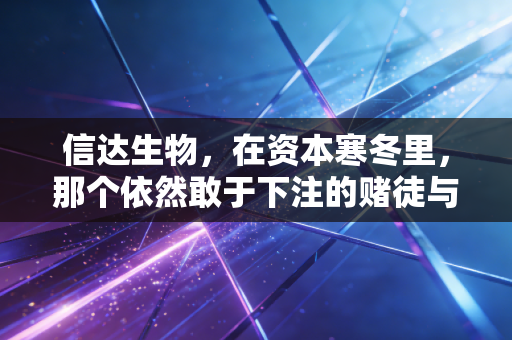 信达生物，在资本寒冬里，那个依然敢于下注的赌徒与实干家
