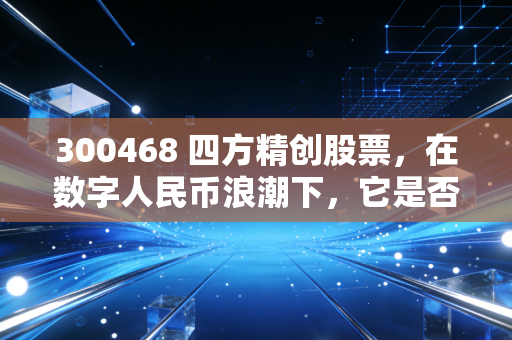 300468 四方精创股票,在数字人民币浪潮下,它是否是你投资组合中的隐形冠军?