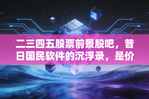 二三四五股票前景股吧,昔日国民软件的沉浮录,是价值洼地还是接盘陷阱?