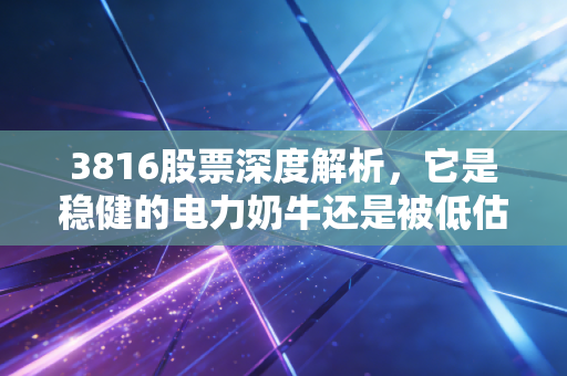 3816股票深度解析，它是稳健的电力奶牛还是被低估的能源巨头？