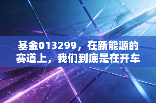 基金013299，在新能源的赛道上，我们到底是在开车还是在修车？