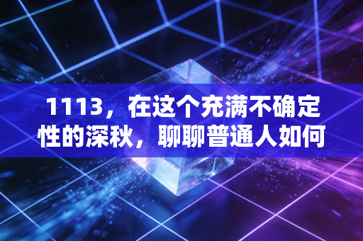 1113,在这个充满不确定性的深秋,聊聊普通人如何守住自己的钱袋子