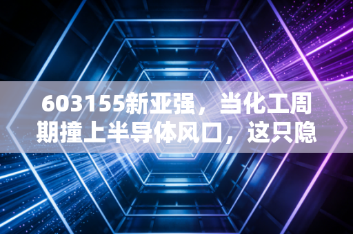 603155新亚强，当化工周期撞上半导体风口，这只隐形冠军还能强多久？