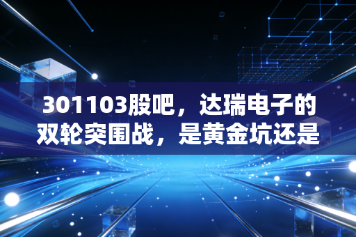 301103股吧，达瑞电子的双轮突围战，是黄金坑还是深水区？