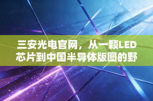 三安光电官网，从一颗LED芯片到中国半导体版图的野心与现实