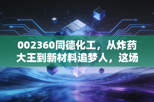 002360同德化工，从炸药大王到新材料追梦人，这场转型赌局值得你下注吗？