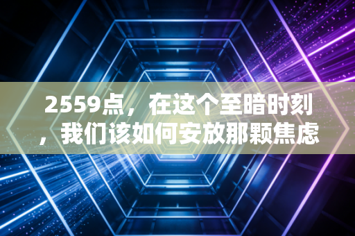 2559点，在这个至暗时刻，我们该如何安放那颗焦虑的投资心？