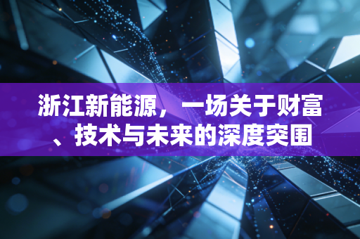 浙江新能源,一场关于财富、技术与未来的深度突围