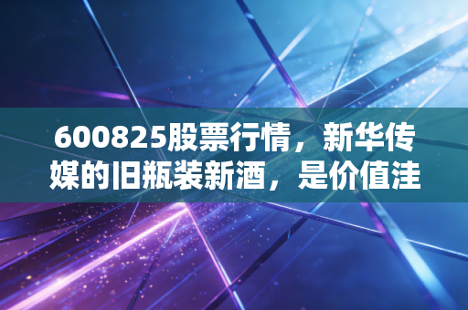 600825股票行情，新华传媒的旧瓶装新酒，是价值洼地还是时代的眼泪？