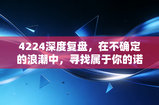 4224深度复盘，在不确定的浪潮中，寻找属于你的诺亚方舟