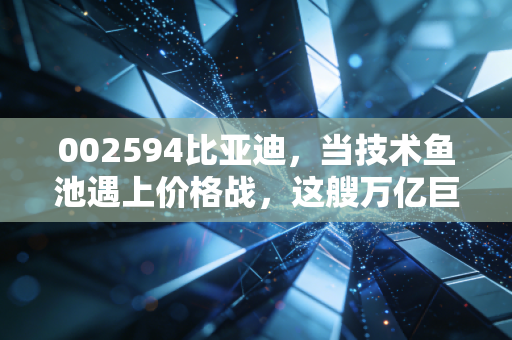 002594比亚迪，当技术鱼池遇上价格战，这艘万亿巨轮还能乘风破浪吗？