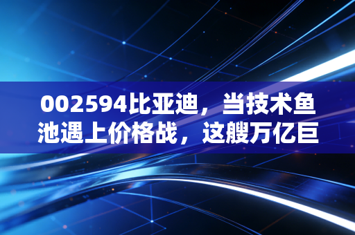 002594比亚迪，当技术鱼池遇上价格战，这艘万亿巨轮还能乘风破浪吗？
