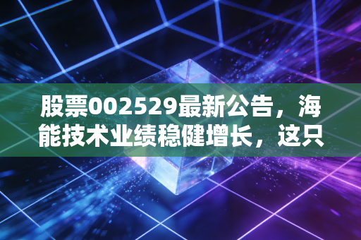 股票002529最新公告,海能技术业绩稳健增长,这只隐形冠军是否值得你长期持有?
