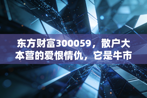东方财富300059，散户大本营的爱恨情仇，它是牛市旗手还是情绪放大器？