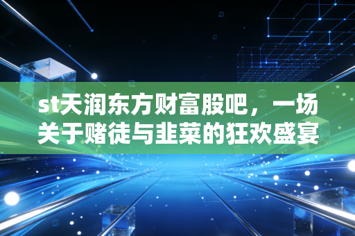 st天润东方财富股吧，一场关于赌徒与韭菜的狂欢盛宴