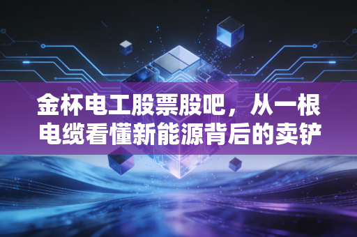 金杯电工股票股吧，从一根电缆看懂新能源背后的卖铲人，聊聊我的真实看法