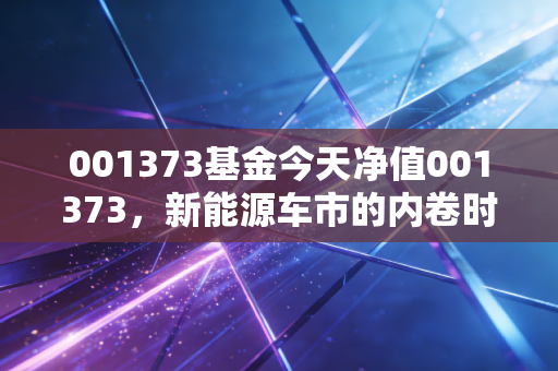 001373基金今天净值001373，新能源车市的内卷时代，这只基金还能拿吗？