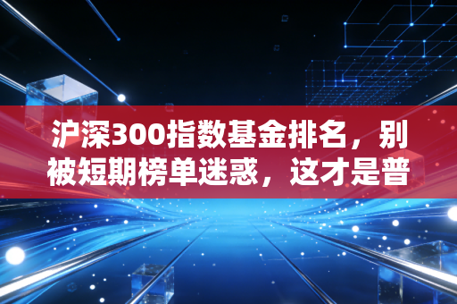 沪深300指数基金排名，别被短期榜单迷惑，这才是普通人稳赢的真相