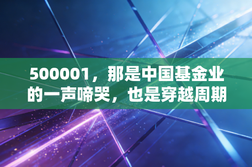 500001，那是中国基金业的一声啼哭，也是穿越周期的财富启示录