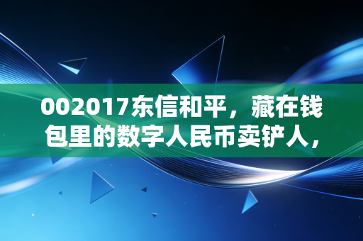 002017东信和平，藏在钱包里的数字人民币卖铲人，能否撑起你的投资野心？