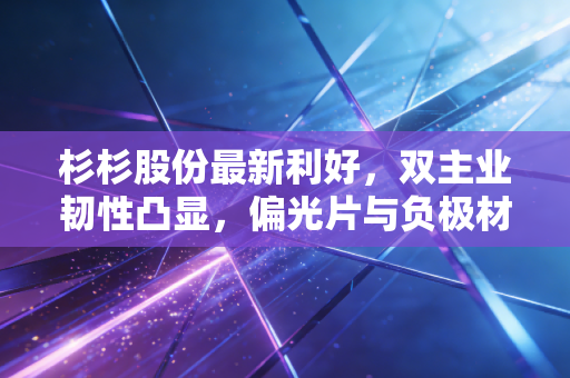 杉杉股份最新利好，双主业韧性凸显，偏光片与负极材料双重奏下的估值修复之路