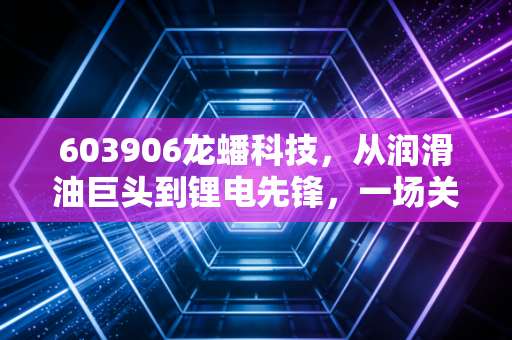 603906龙蟠科技，从润滑油巨头到锂电先锋，一场关于痛并快乐着的转型突围
