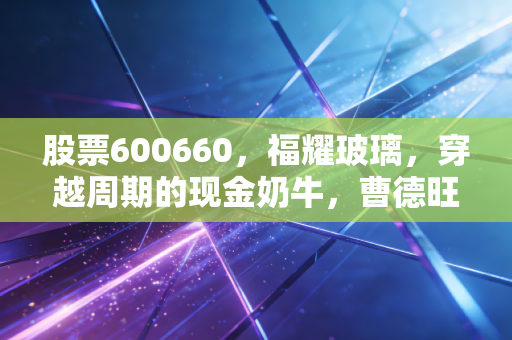 股票600660，福耀玻璃，穿越周期的现金奶牛，曹德旺的底气与你的底气