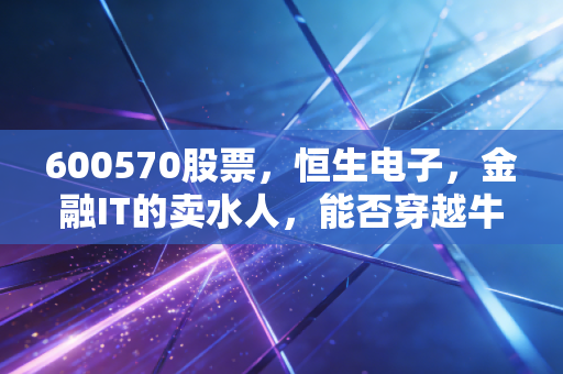 600570股票，恒生电子，金融IT的卖水人，能否穿越牛熊周期？