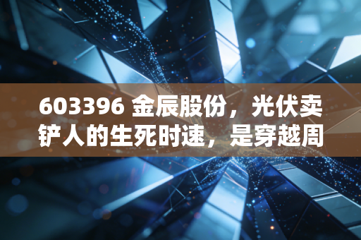 603396 金辰股份,光伏卖铲人的生死时速,是穿越周期的黑马还是昙花一现?
