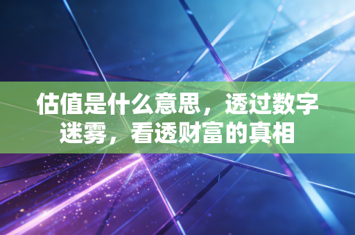 估值是什么意思，透过数字迷雾，看透财富的真相