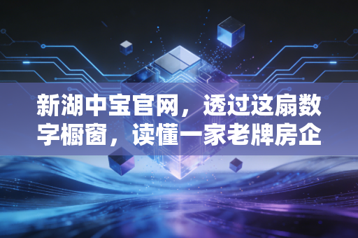 新湖中宝官网，透过这扇数字橱窗，读懂一家老牌房企的隐忍与突围