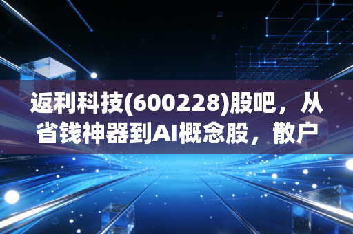 返利科技(600228)股吧，从省钱神器到AI概念股，散户的狂欢与落寞